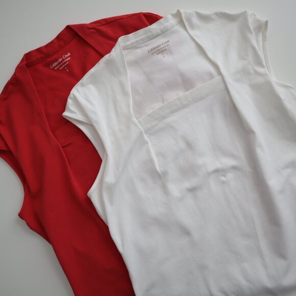 Coldwater Creek Square Neck Tops Bundle | S - Picture 1 of 10